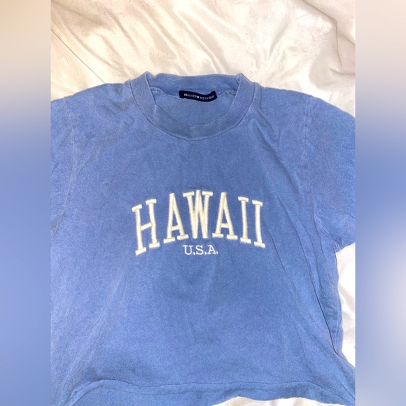 Brandy Melville Blue Crop Top - Picture 1 of 1